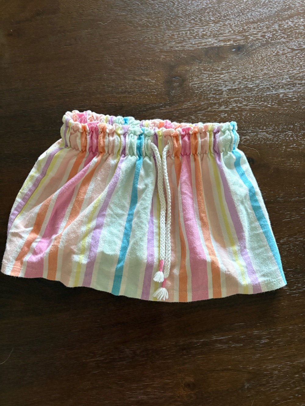 Cat & Jack Pastel Rainbow Multistripe Skort